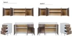 Bajo Mesada 160 C/ Cajonera + Alacena + Torre + Tolva Turin - tienda online