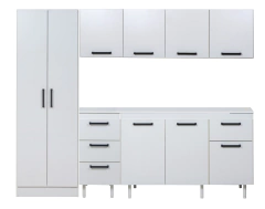 Bajo Mesada 160 C/ Cajonera + Alacena + Tolva 2 puertas Turin