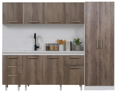 Bajo Mesada 160 C/ Cajonera + Alacena + Tolva 2 puertas Turin en internet