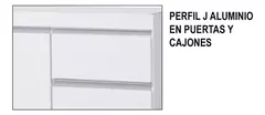 Imagen de Bajo Mesada 200 Cm Arco Blanco Perfil J + Alacena + Tolva 1p