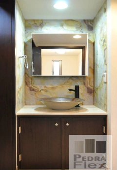 Lamina De Piedra Natural Flexible Pedraflex modelo Golden Int/ext en internet