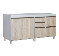 Bajo Mesada Cocina Sorrento 160 Cm Perfil J Ricchezze - comprar online