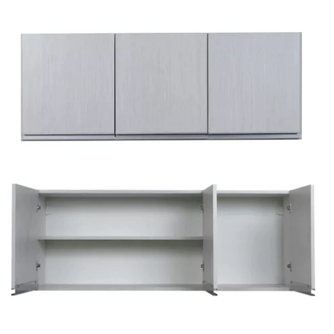 Alacena Cocina Arco 1,20 Con Porfil J Ricchezze Roble Blanco