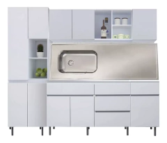 Imagen de Bajo Mesada 160 cm + Alacena + Despensero Tolva Livorno