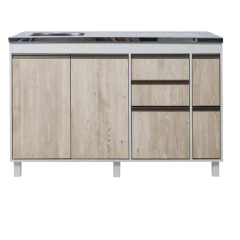 Combo Alacena + Bajo Mesada 140 + Sobrepurificador Sorrento - comprar online