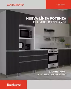 Mueble Bajo Mesada 190 Cm 2p + Especiero Y Cajonera Potenza - Pignataro Diseño & Construccion