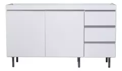 Bajo Mesada Cocina Arco Blanco 140 Cm Perfil J Aluminio en internet