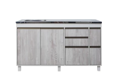 Bajo Mesada Cocina Sorrento 140 cm Perfil J Ricchezze - tienda online