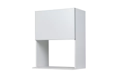 Alacena Porta Microondas 60 Cm Gris Perla Potenza C/ Piston neumático - Pignataro Diseño & Construccion