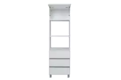 Combo Bajo Mesada 120 cm + Alacena 120 cm + Portahorno Potenza Blanco