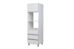 Combo Bajo Mesada 120 cm + Alacena 120 cm + Portahorno Potenza Blanco - comprar online