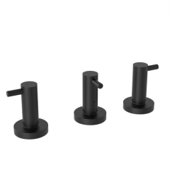 Set Griferia Jet Black Cierre Cerámico Negro Mate Hidromet - tienda online