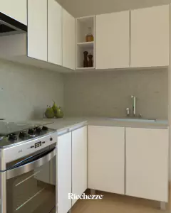 Alacena 120 Cm Blanco Perfil Aluminio Potenza Mueble Cocina en internet