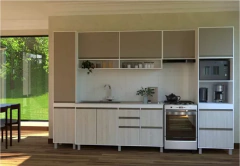 Combo Bajo 160 + Alacena Ricchezze Sorrento Mesada Johnson - Pignataro Diseño & Construccion