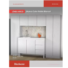 Bajo Mesada 140 Perfil J Ricchezze + Mesada Bacha Simple - Pignataro Diseño & Construccion