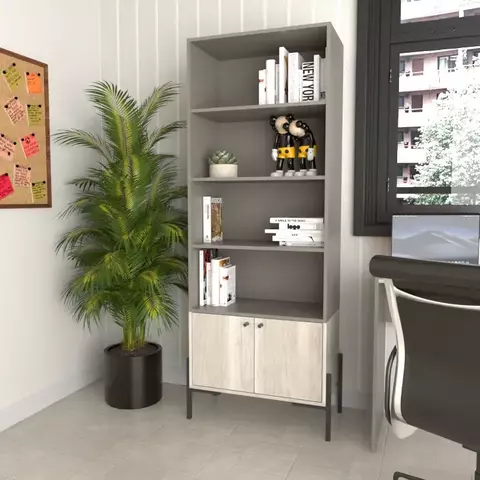 Imagen de Estanteria Bibloteca Tables Metalwood 4256 1.83m 2 Puertas