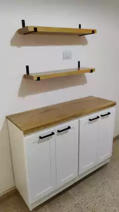 Mueble A Medida Bajo Mesada Vintage blanco laqueado - comprar online