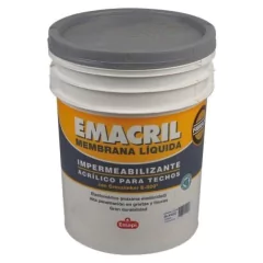 Membrana Liquida Emacril 10 Kg Techos Paredes Elastica Emapi