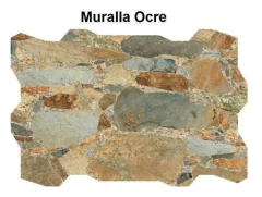 Revestimiento Simil Piedra Ceramica Muralla Gris , Pared en internet