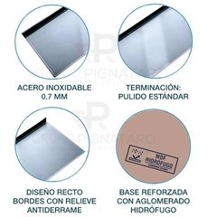 Mesada Johnson Acero Inoxidable 140 X 61 Ciega Lisa 1,40 en internet