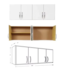 Imagen de Combo Bajo 160 + Alacena + Mesada + Despensero 1 P Ricchezze