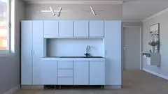 Combo Bajo Mesada 140 Arco Blanco Perfil J Alumin. + Alacena - comprar online