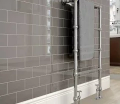 Cerámica Azulejo Acuarela 7,5x15 Gris Brillante X Caja - comprar online