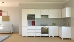 Mueble Bajo Mesada 190 Cm 2p + Especiero Y Cajonera Potenza en internet