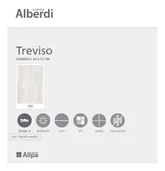 Ceramica Treviso Gris Alberdi 34x51 1ra Allpa Piso O Pared en internet