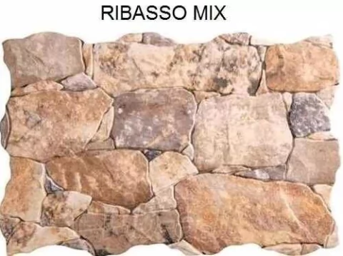 Revestimiento Simil Piedra Ceramica Ribassos Mix , Pared