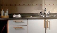 Imagen de Mesada Johnson Acero Inoxidable 140 X 61cm Bacha Doble