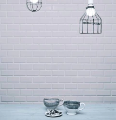 Cerámica Acuarela Azulejo 7.5x15 Biselado Blanco Subway 2DA calidad en internet