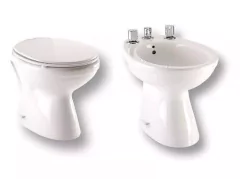 Inodoro Corto Capea Roca Italiana + Bidet 3 Ag
