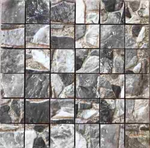 Mallas De Piedra Muralla Gris 30x30 Revestimiento Decorativo