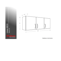 Alacena Cocina Ricchezze Arco 120 Cm Funcional Blanco en internet