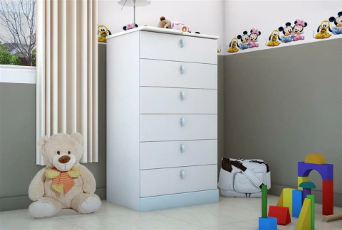 Cajonera Chifonier Comoda De 6 Cajones Laurina Ricchezze - comprar online