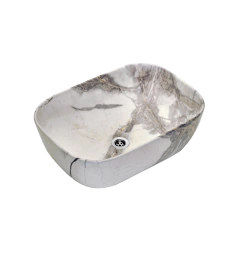 Bacha Loza De Apoyo Simil Marmol Peirano - comprar online