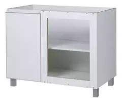 Modulo Esquinero Para Bajo Mesada Cocina En L Potenza Blanco
