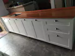 Mueble A Medida Bajo Mesada Vintage blanco laqueado - comprar online