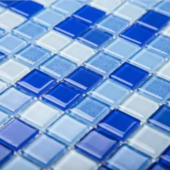 Venecita Malla Acuarela Pentaglas Cascada Azul Para Piscina