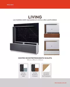 Modular Moderno Rack Mesa Tv 180 Cm Scaletta Mesina - Ricchezze - Pignataro Diseño & Construccion
