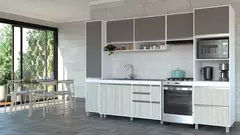 Combo Cocina Completo Sorrento 2,5 M + Mesada Johnson Acero - comprar online