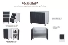 Cocina Bajo 180 cm Potenza + Mesada Marmol Sintetico + Alacena en internet