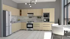 Combo Cocina Bajo 160 Cm Potenza + Alacena + Mesada Durafort - tienda online