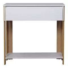 Mesa De Arrime Mueble Recibidor Calabria Hickori Blanco - Ricchezze - comprar online