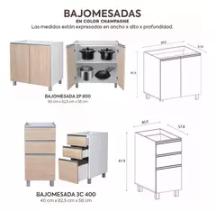 Combo Cocina Bajo mesada 120 Cm Potenza + Alacena + Mesada Durafort - comprar online