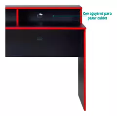 Escritorio Gamer Negro Y Rojo 120 Mesa Gaming Ricchezze