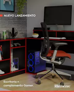 Imagen de Escritorio Gamer Negro Y Rojo 120 Mesa Gaming Ricchezze