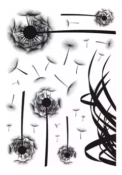 Wallsticker Cardo Muresco Autoadhesivo Flor Diente De Leon - comprar online