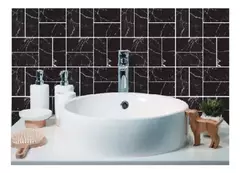 Ceramico Autoadhesivo Vinilo Muresco Imperial 16671 Negro